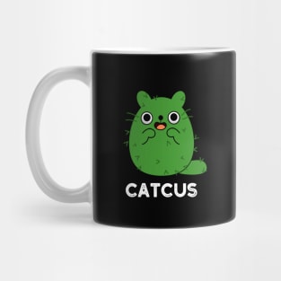 Catcus Cute Cat Cactus Pun Mug